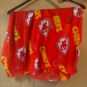 NFL Kansas City Chiefs Red & Yellow Logo Scarf Wrap